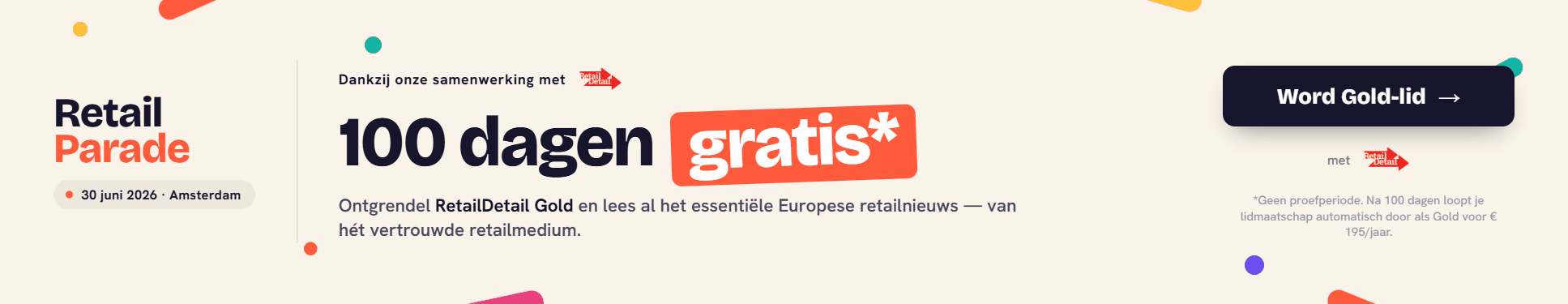 RetailDetail Gold - 100 dagen gratis